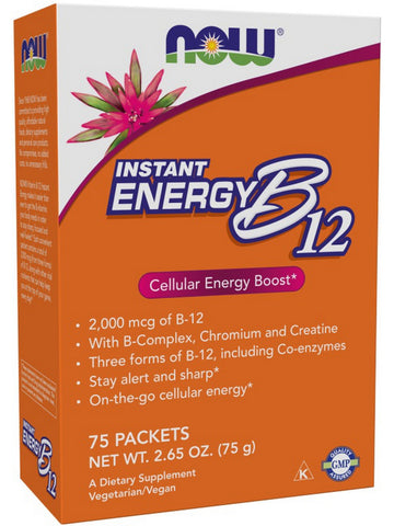 NOW Foods, Instant Energy B-12, 75 packets