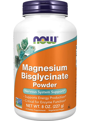 NOW Foods, Magnesium Bisglycinate Powder, 8 oz