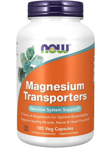 NOW Foods, Magnesium Transporters, 180 veg capsules