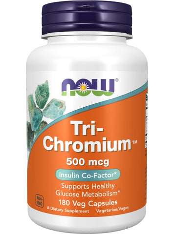 NOW Foods, Tri-Chromium™ 500 mcg with Cinnamon, 180 veg capsules