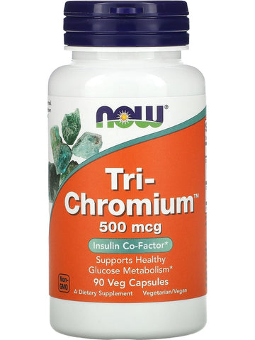 NOW Foods, Tri-Chromium™ 500 mcg with Cinnamon, 90 veg capsules