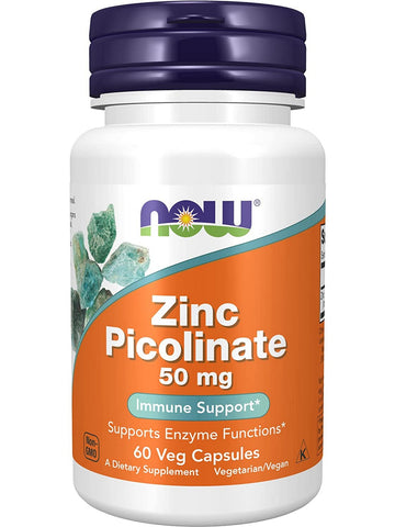 NOW Foods, Zinc Picolinate 50 mg, 60 veg capsules
