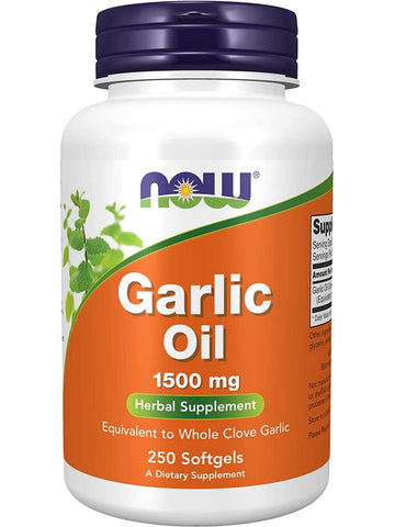 NOW Foods, Garlic Oil 1500 mg, 250 softgels