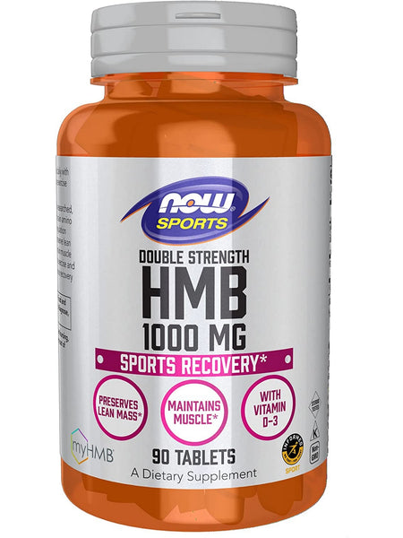 NOW Foods, HMB, Double Strength 1000 mg, 90 tablets