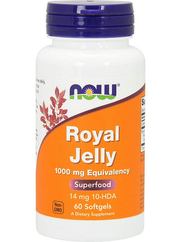 NOW Foods, Royal Jelly 1000 mg Equivalency, 60 softgels