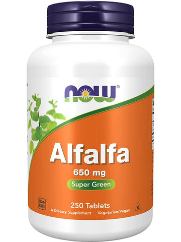 NOW Foods, Alfalfa 650 mg, 250 tablets