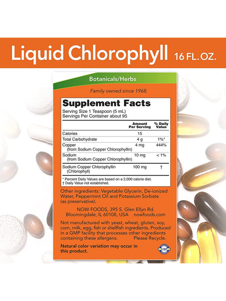 NOW Foods, Liquid Chlorophyll, 16 fl oz