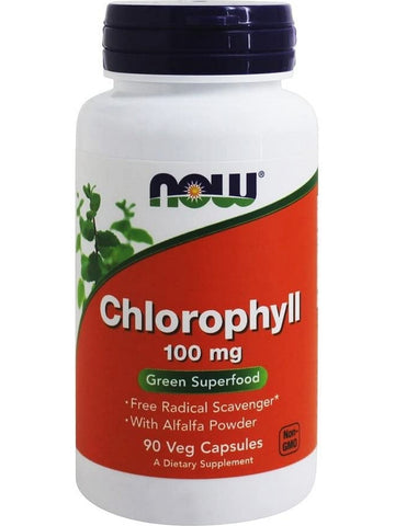 NOW Foods, Chlorophyll 100 mg, 90 veg capsules