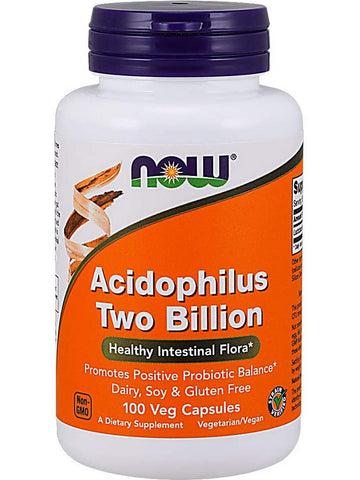 NOW Foods, Acidophilus Two Billion, 100 veg capsules