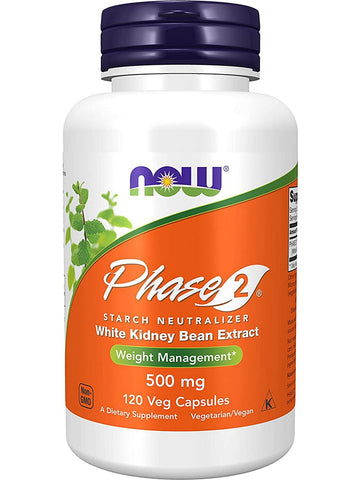 NOW Foods, Phase 2® 500 mg, 120 veg capsules
