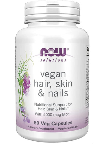 NOW Foods, Vegan Hair, Skin & Nails, 90 veg capsules