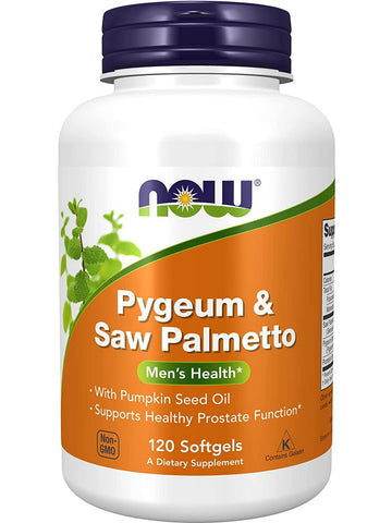 NOW Foods, Pygeum & Saw Palmetto, 120 softgels