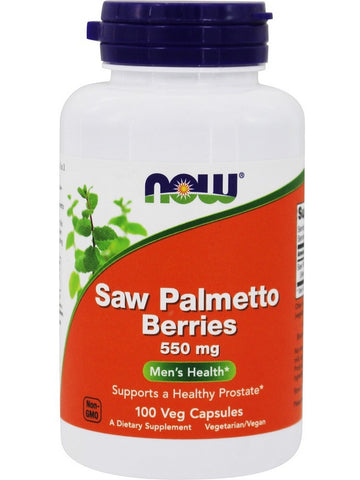 NOW Foods, Saw Palmetto Berries 550 mg, 100 veg capsules