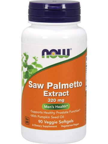 NOW Foods, Saw Palmetto Extract 320 mg, 90 veggie softgels