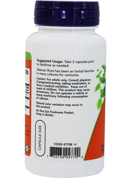 NOW Foods, Valerian Root 500 mg, 100 veg capsules
