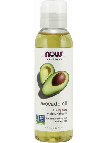 NOW Foods, Avocado Oil, 100% Pure Moisturizing Oil, 4 fl oz