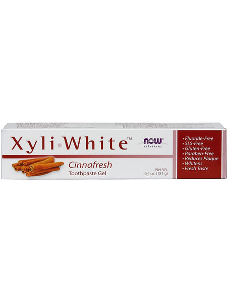 NOW Foods, XyliWhite™, Cinnafresh Toothpaste Gel, 6.4 oz