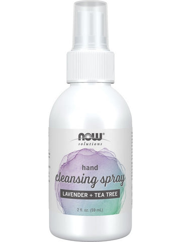 NOW Foods, Hand Cleansing Spray, Lavender + Tea Tree, 2 fl oz