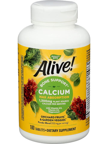 Nature's Way, Alive!® Calcium, 180 tablets