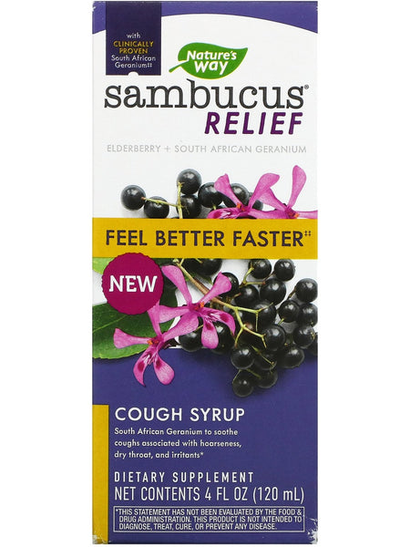 Nature's Way, Sambucus Relief Syrup, 4 fl oz