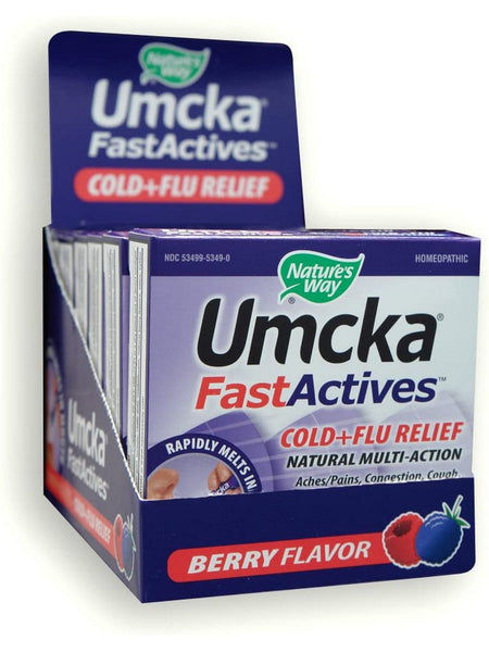 Nature's Way, Umcka® FastActives® Cold+Flu Berry Tray, 6 units