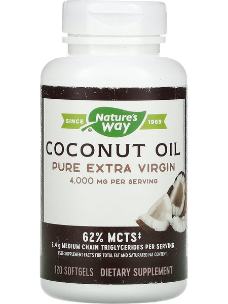 Nature's Way, Coconut Oil, 120 softgels