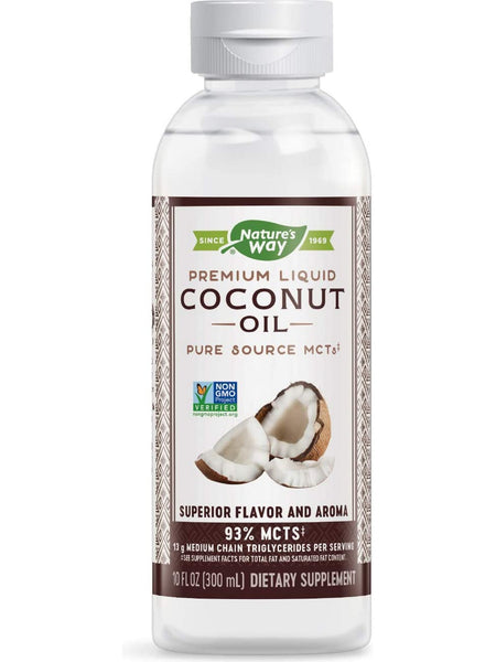 Nature's Way, Liquid Coconut Oil, 10 oz