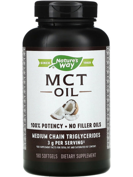 Nature's Way, MCT Oil, 180 softgels