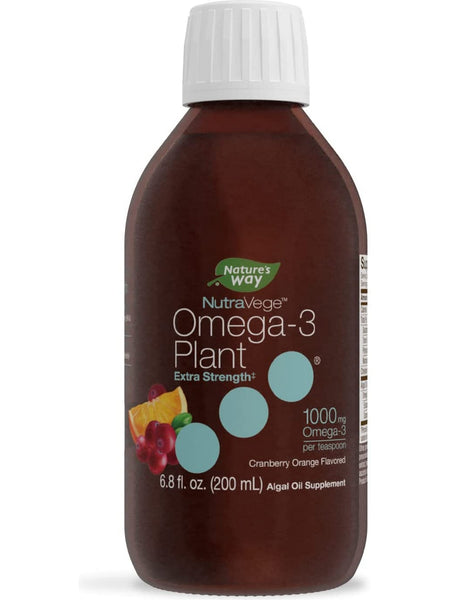 Nature's Way, NutraVege™ Omega-3 Plant Extra Strength 1,000 mg (Cranberry Orange), 6.8 fl oz