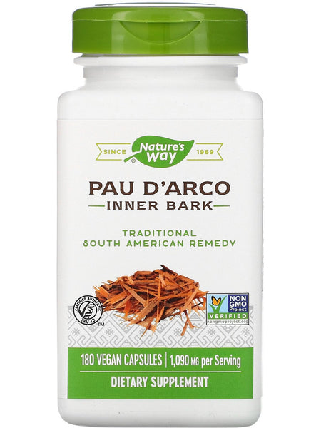 Nature's Way, Pau d'Arco Inner Bark, 180 vegan capsules