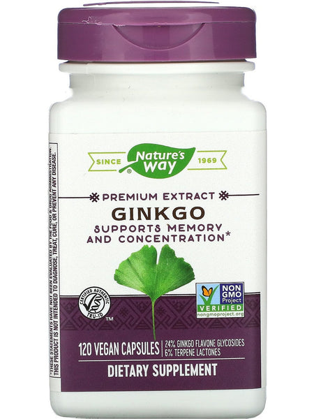 Nature's Way, Ginkgo, 120 vegan capsules