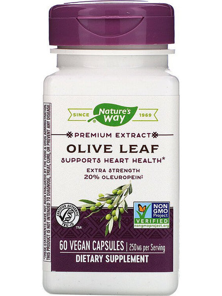 Nature's Way, Olive Leaf 20%, 60 vegan capsules