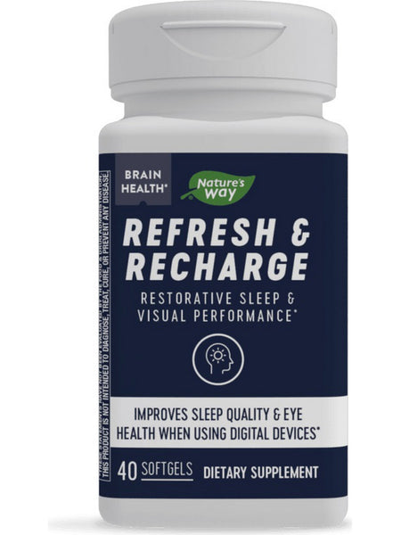 Nature's Way, Refresh & Recharge, 40 softgels