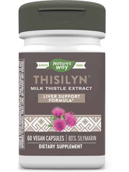 Nature's Way, Thisilyn® Standardized Milk Thistle Extract, 60 vegan capsules