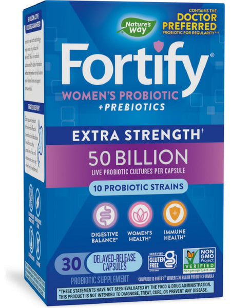 Nature's Way, Fortify® Women's Probiotic 50 Billion, 30 delayed-release capsules