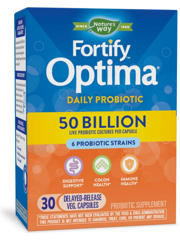 Nature's Way, Fortify® Optima® Daily Probiotic 50 Billion, 30 delayed-release veg capsules