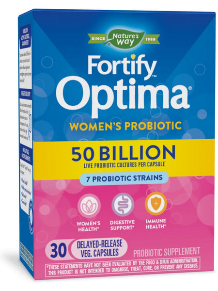 Nature's Way, Fortify® Optima® Women's Probiotic 50 Billion, 30 delayed-release veg capsules