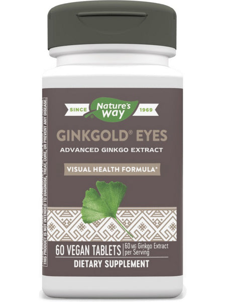 Nature's Way, Ginkgold® Eyes, 60 vegan tablets