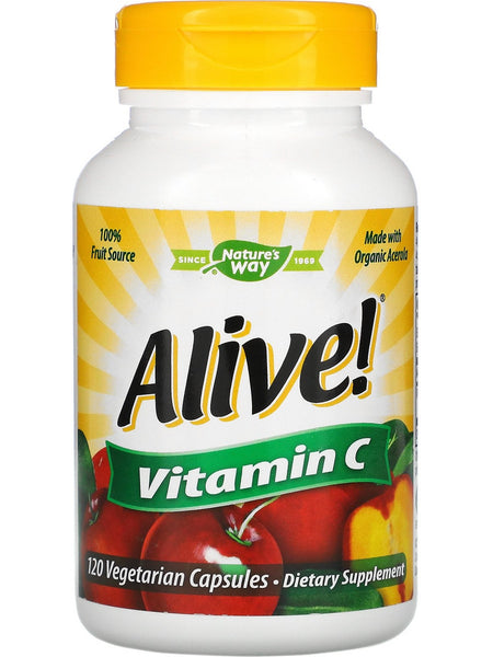 Nature's Way, Organic Alive!® Vitamin C, 120 vegetarian capsules