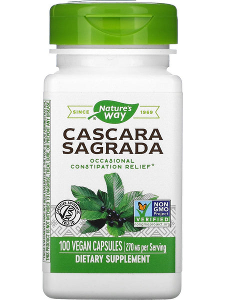 Nature's Way, Cascara Sagrada Bark, 100 vegan capsules