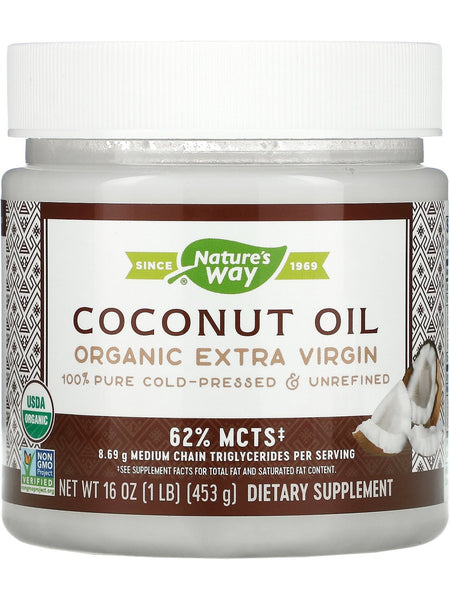 Nature's Way, Organic Coconut Oil, 16 oz