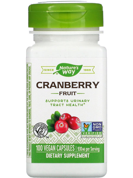 Nature's Way, Cranberry Fruit, 100 vegan capsules