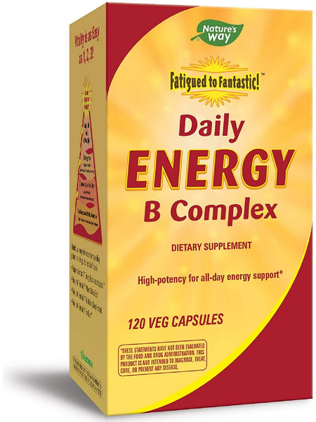 Nature's Way, Fatigued to Fantastic!™ Daily Energy B-Complex, 120 veg capsules
