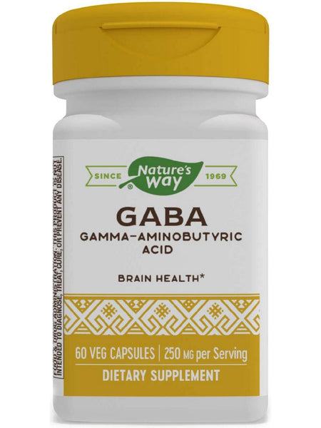 Nature's Way, GABA, 60 veg capsules