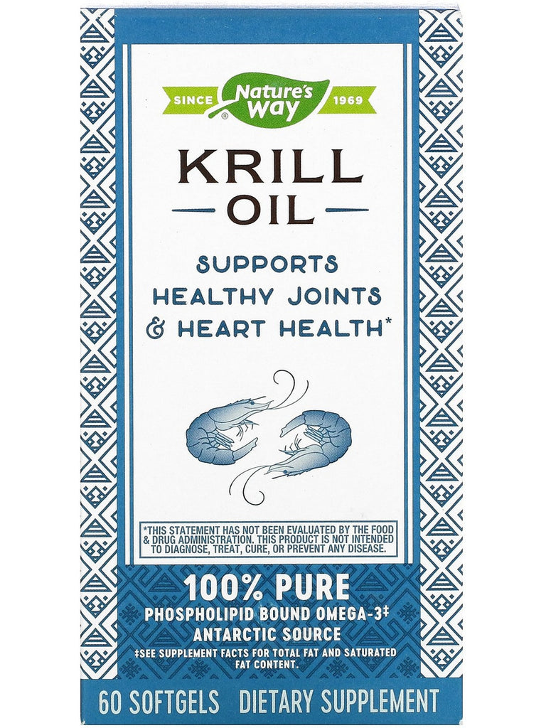 Nature's Way, Krill Oil 500 mg, 60 softgels