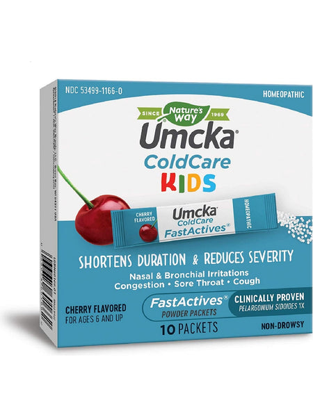 Nature's Way, Umcka® FastActives® ColdCare Kids Cherry, 10 packets