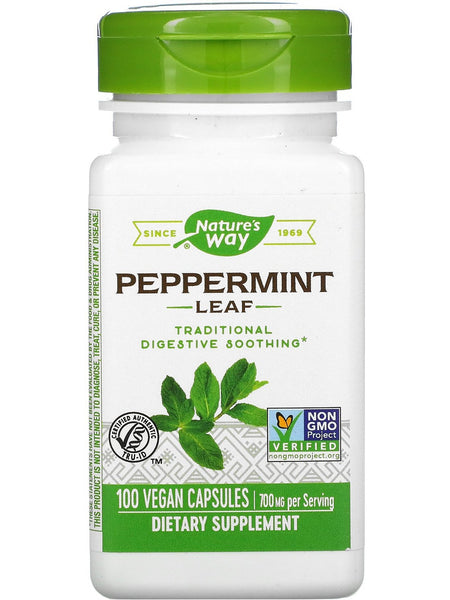 Nature's Way, Peppermint Leaf, 100 vegan capsules