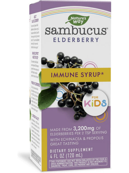 Nature's Way, Sambucus Immune Syrup for Kids, 4 fl oz