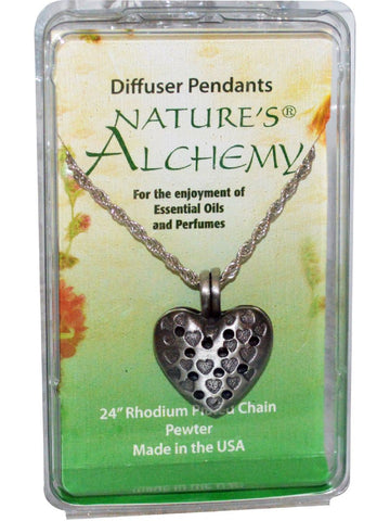 Nature's Alchemy, Heart Diffuser Necklace, 1 pc