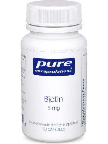 Pure Encapsulations, Biotin, 8 mg, 60 vcaps